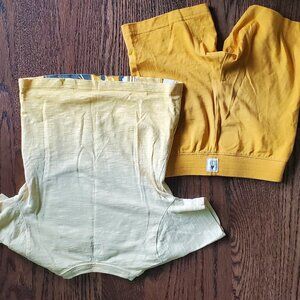 Toddler Star Wars Outfit Set – C-3PO & Yoda Short Sleeve Shirt + Mustard Yellow
